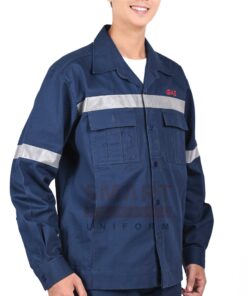 เสื้อยูนิฟอร์ม เสื้อช็อปแขนยาว k-35