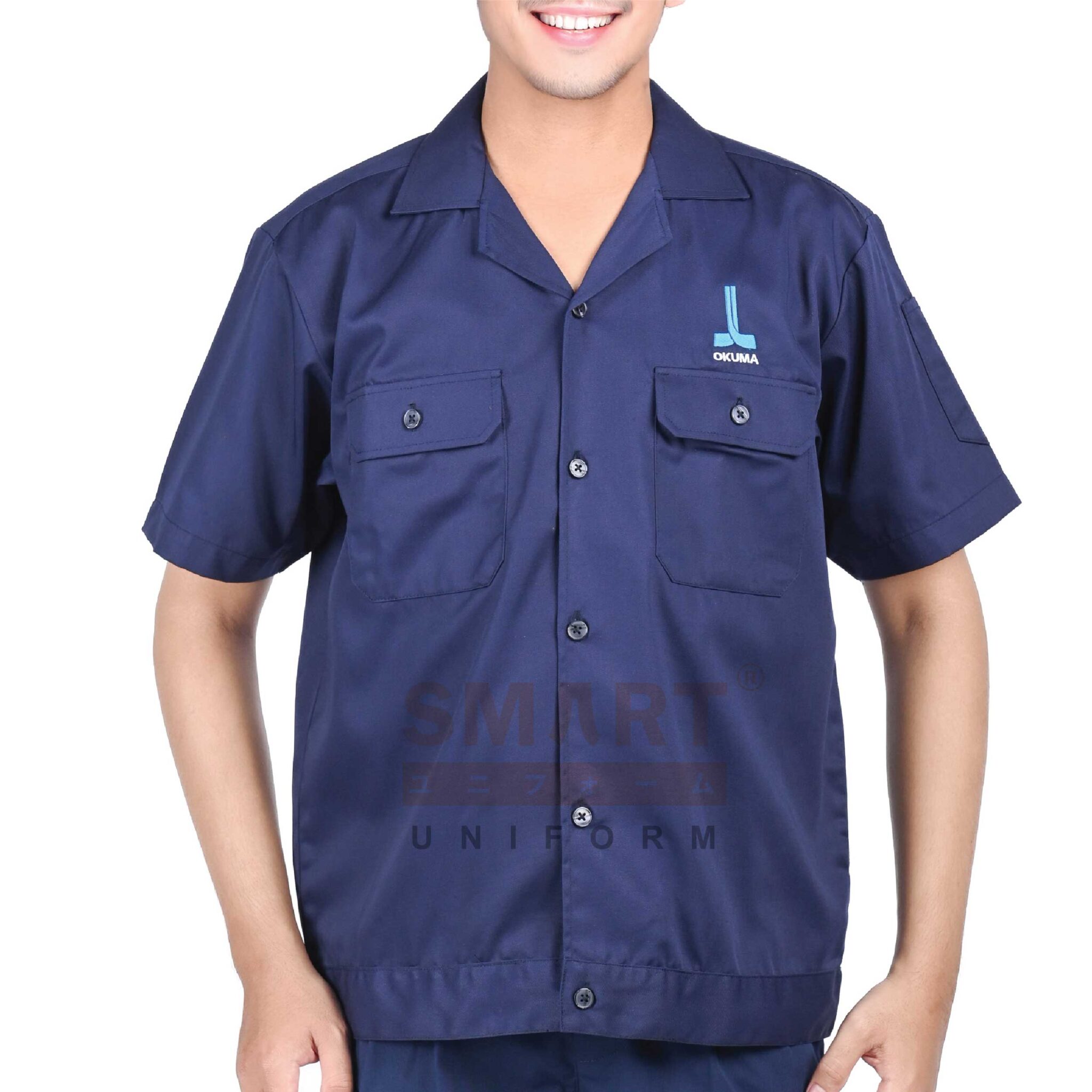 เสื้อยูนิฟอร์ม เสื้อช็อปแขนสั้น k-57