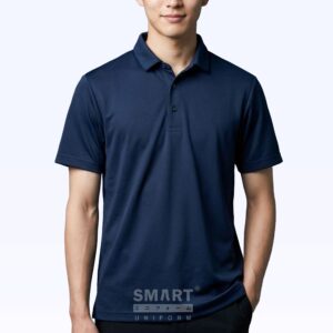 เสื้อโปโลสีกรม พร้อมส่ง ผ้า Smart Dry ด้านหน้า