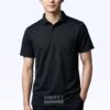 เสื้อโปโลสีดำ มีกระเป๋า พร้อมส่ง ผ้า Smart Dry ด้านหน้า