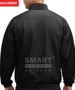 ด้านหลังสีดำเรียบ คอจีน เอวสม็อค แนบลำตัวกำลังดี ใส่สบายตลอดวัน